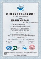 職業(yè)健康安全管理體系認(rèn)證證書(shū)