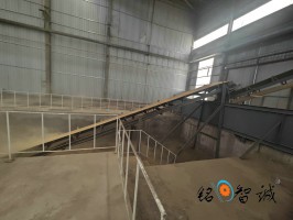 大傾角皮帶輸送機客戶使用現場